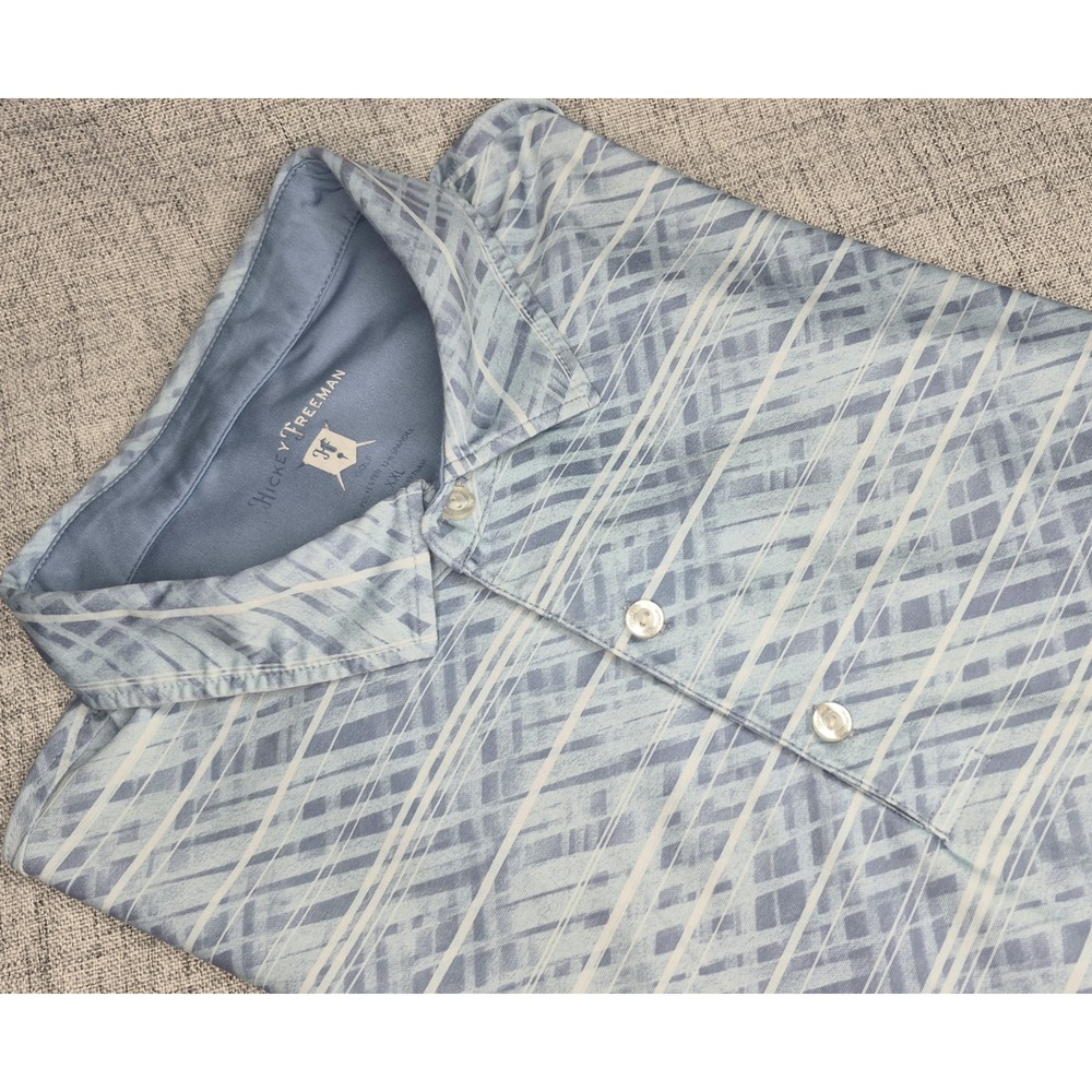 Hickey Freeman Golf Polo Shirt Mens XXL Blue 2XL